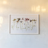 Sweet Spring by Shirley Novak. shown as a paper print in a white frame. Available as a archival giclee rolled canvas, fine art paper, or poster print. SKU 87867i.