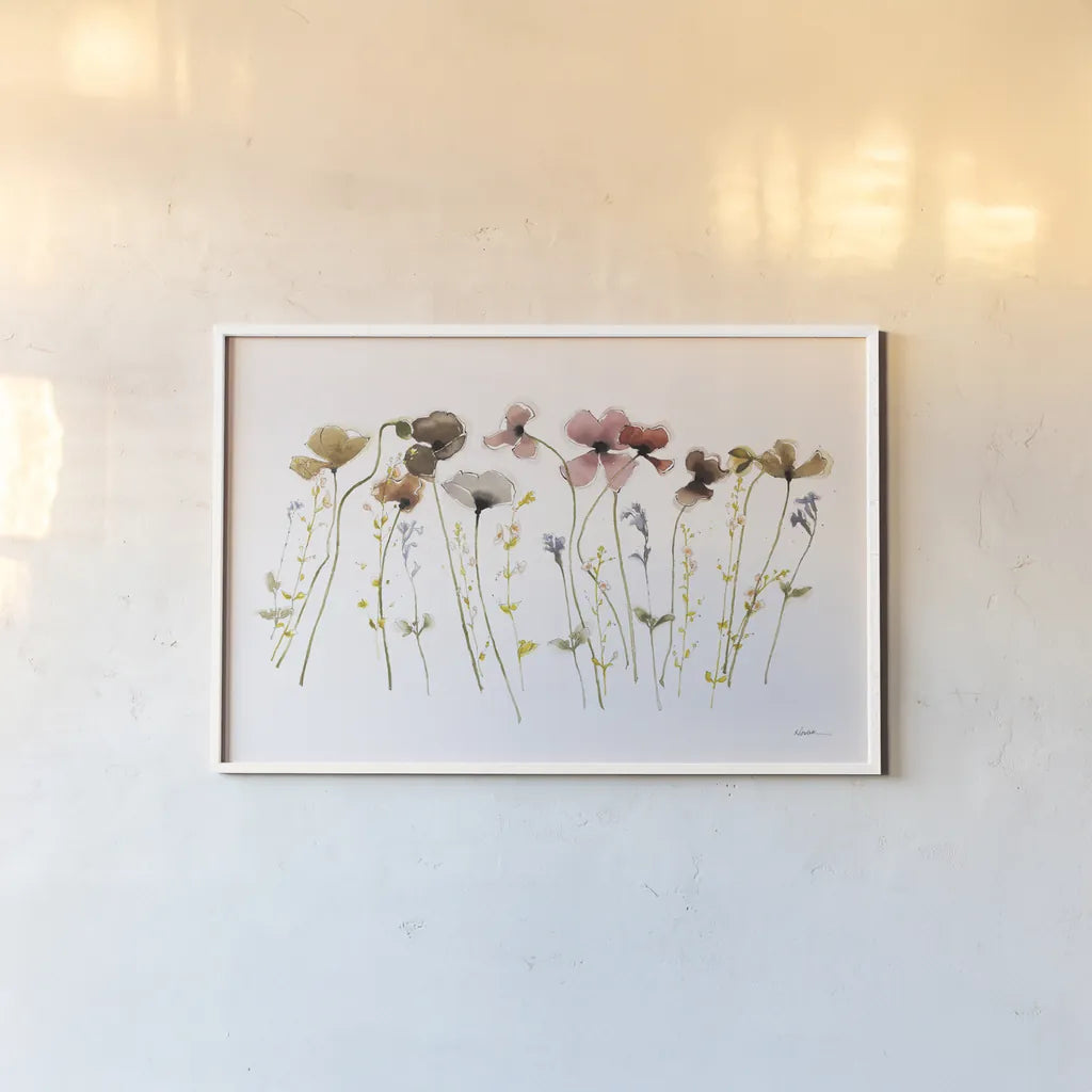 Sweet Spring by Shirley Novak. shown as a paper print in a white frame. Available as a archival giclee rolled canvas, fine art paper, or poster print. SKU 87867i.