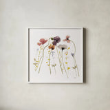 Sweet Spring II by Shirley Novak. Shown in a crisp white glass frame for a clean and minimalist style. Available as an archival giclee rolled canvas, fine art paper, or poster print. SKU 96468a.