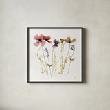 Sweet Spring III by Shirley Novak. Shown in a sleek black glass frame for a contemporary gallery look. Available as an archival giclee rolled canvas, fine art paper, or poster print. SKU 96469a.