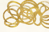 Swirling Element I Crop I Gold by Shirley Novak. SKU 68389i. Archival Giclee Fine art print for wall decor.