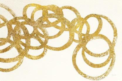 Swirling Element I Crop II Gold by Shirley Novak. SKU 68390i. Archival Giclee Fine art print for wall decor.