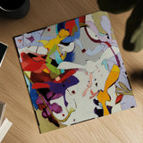 Swoops by Shirley Novak. Shown as a detailed flat fine art print, highlighting archival giclee quality. Available as an archival giclee rolled canvas, fine art paper, or poster print. SKU 93002a.