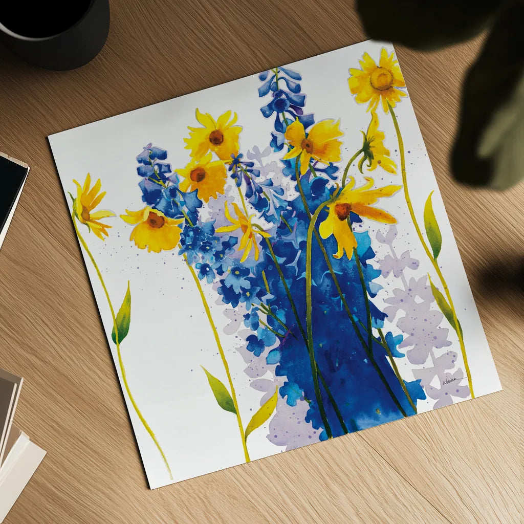 Tres Amigos by Shirley Novak. Shown as a detailed flat fine art print, highlighting archival giclee quality. Available as an archival giclee rolled canvas, fine art paper, or poster print. SKU 89139a.