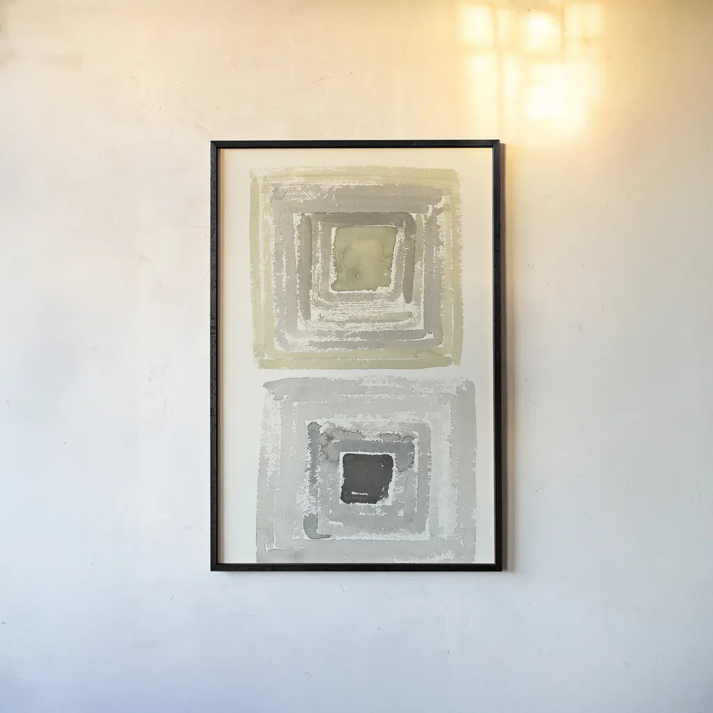 Tunnels II by Shirley Novak. shown as a paper print in a black flame. Available as a archival giclee rolled canvas, fine art paper, or poster print. SKU 23186h.