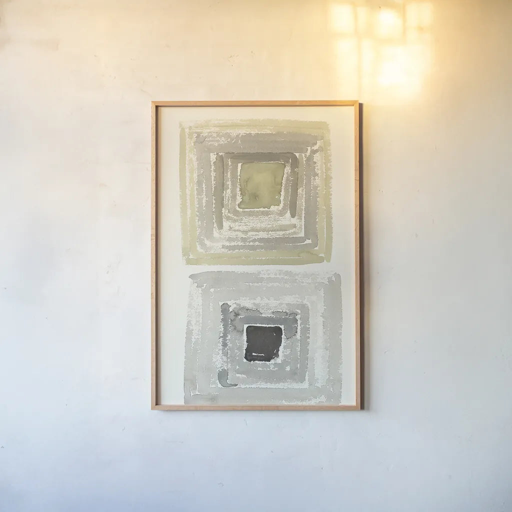 Tunnels II by Shirley Novak. shown as a paper print in a natural frame. Available as a archival giclee rolled canvas, fine art paper, or poster print. SKU 23186h.