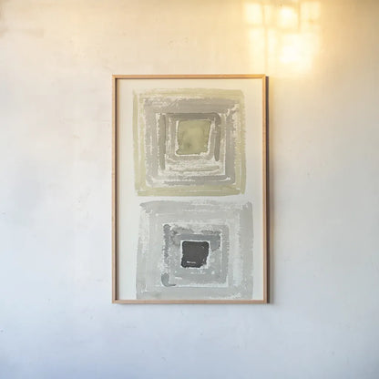 Tunnels II by Shirley Novak. shown as a paper print in a natural frame. Available as a archival giclee rolled canvas, fine art paper, or poster print. SKU 23186h.