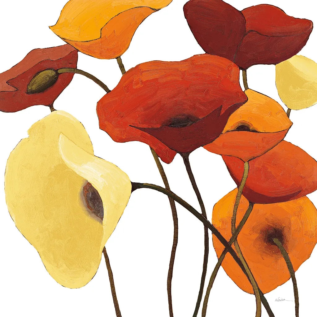 Up One on White Yellow by Shirley Novak. SKU 31323a. Archival Giclee Fine art print for wall decor.