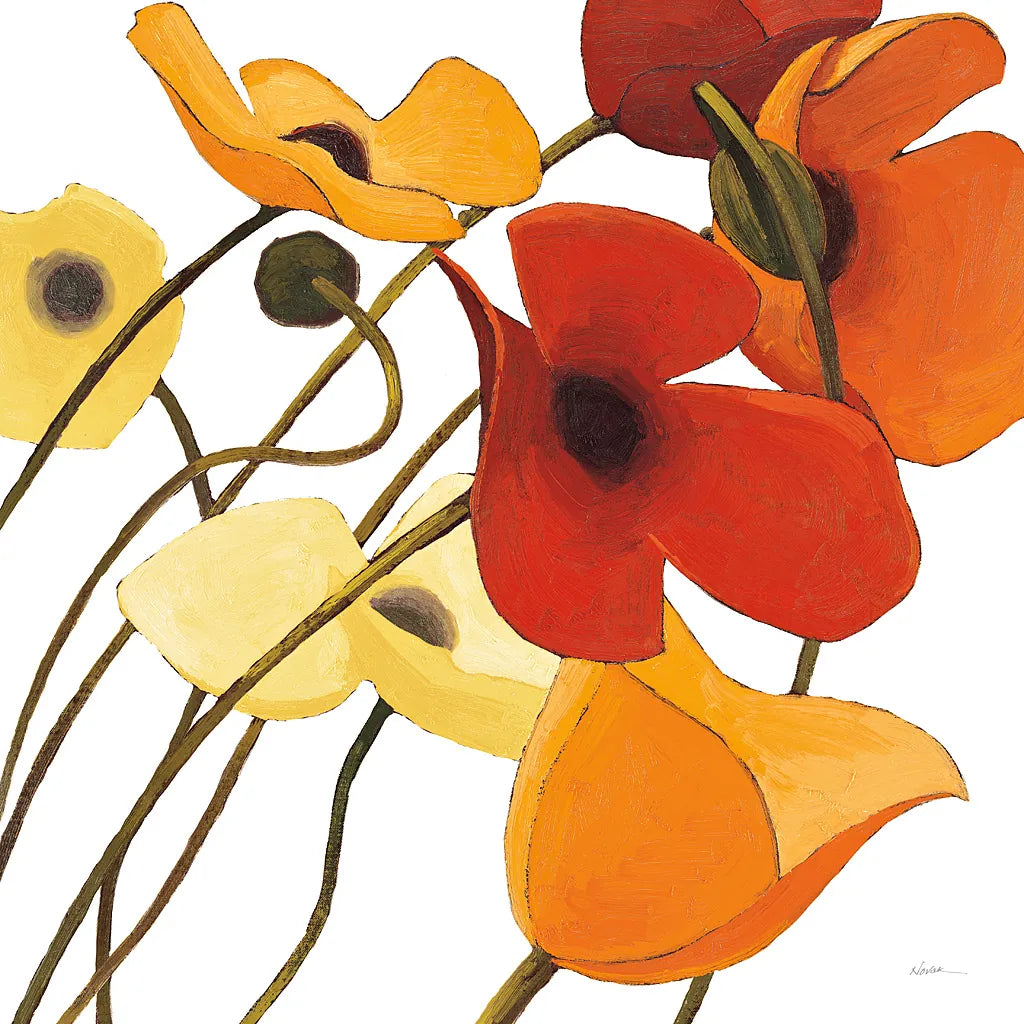 Up Two on White Yellow by Shirley Novak. SKU 31324a. Archival Giclee Fine art print for wall decor.