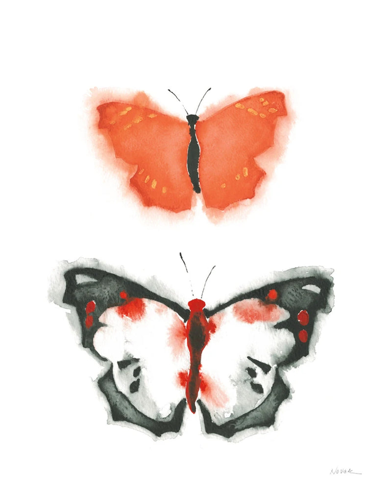 Watercolor Butterflies III by Shirley Novak