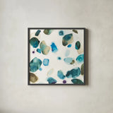 What If II by Shirley Novak. Shown in a sleek black glass frame for a contemporary gallery look. Available as an archival giclee rolled canvas, fine art paper, or poster print. SKU 15422a.