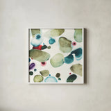 What if III by Shirley Novak. Shown in a crisp white glass frame for a clean and minimalist style. Available as an archival giclee rolled canvas, fine art paper, or poster print. SKU 15423a.