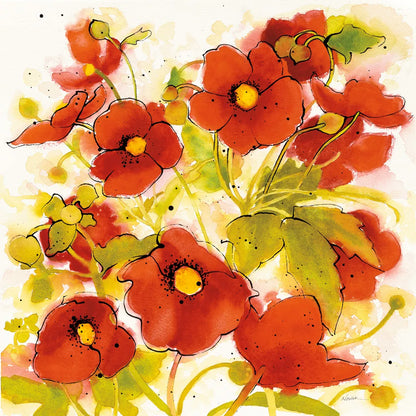 Wild Meadow II by Shirley Novak. SKU 30722a. Archival Giclee Fine art print for wall decor.