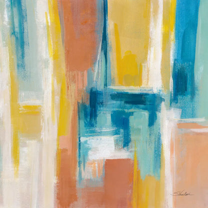 90s Color Blocks Sq by Silvia Vassileva. SKU 72572a. Archival Giclee Fine art print for wall decor.