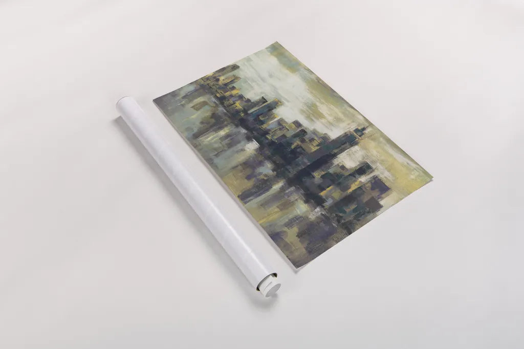 A Colorful Day in Manhattan by Silvia Vassileva. shown as a rolled paper print. Available as archival giclee rolled canvas, fine art paper, or poster print. SKU 75592i.