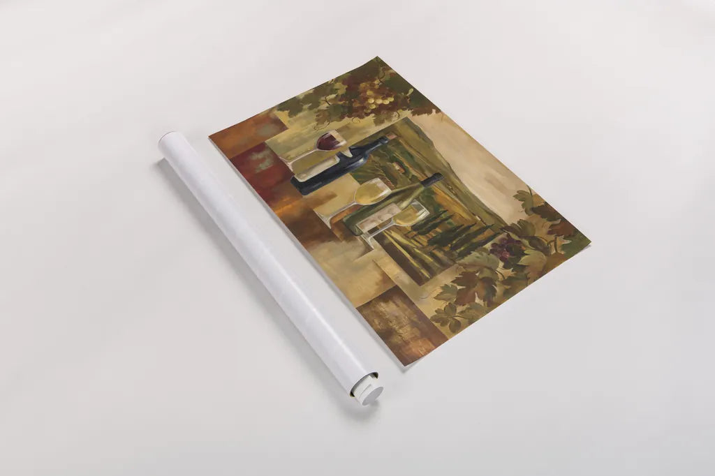 A Day at the Winery by Silvia Vassileva. shown as a rolled paper print. Available as archival giclee rolled canvas, fine art paper, or poster print. SKU 60339i.