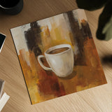 Abstract Coffee II by Silvia Vassileva. Shown as a detailed flat fine art print, highlighting archival giclee quality. Available as an archival giclee rolled canvas, fine art paper, or poster print. SKU 84275a.