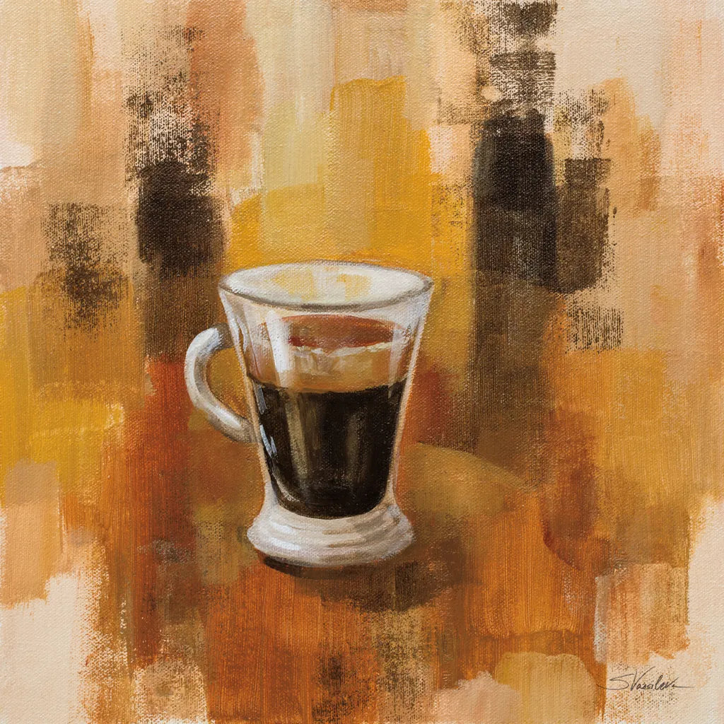 Abstract Coffee IV by Silvia Vassileva. SKU 84277a. Archival Giclee Fine art print for wall decor.