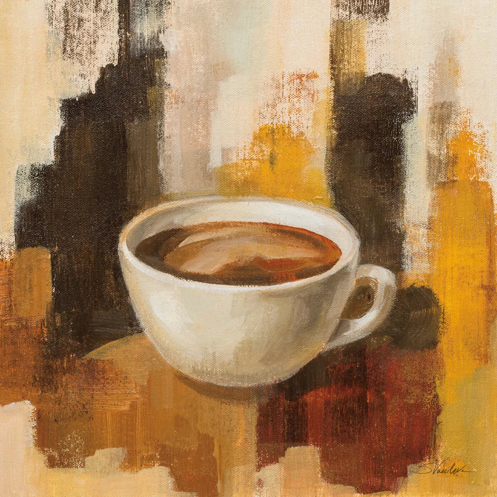 Abstract Coffee V by Silvia Vassileva. SKU 84278a. Archival Giclee Fine art print for wall decor.