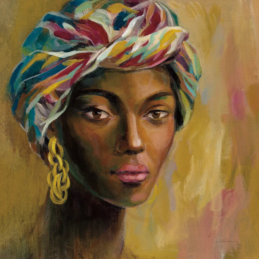 African Face I by Silvia Vassileva. SKU 65247a. Archival Giclee Fine art print for wall decor.
