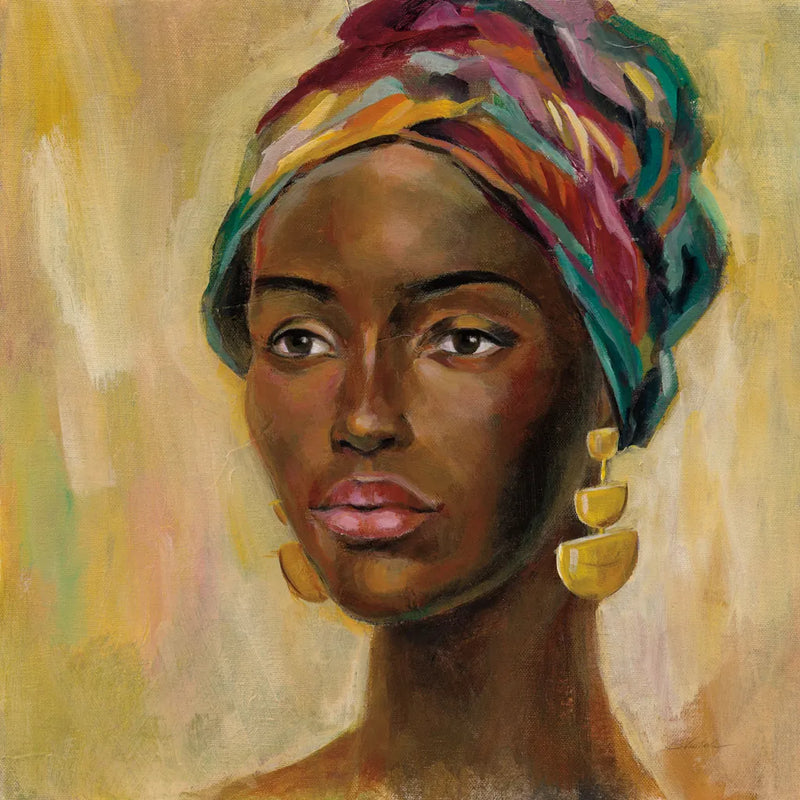African Face II by Silvia Vassileva. SKU 65248a. Archival Giclee Fine art print for wall decor.
