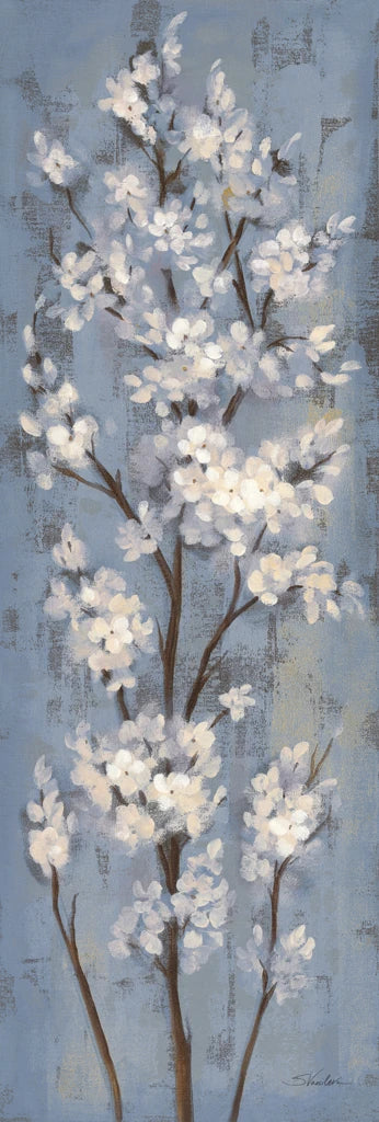 Almond Branch II on Slate Blue by Silvia Vassileva