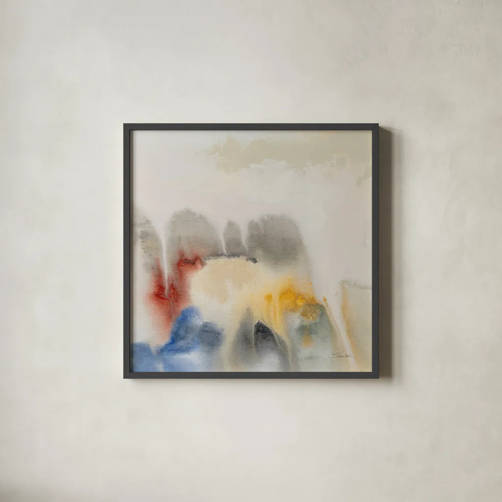 Ancient Ruins I by Silvia Vassileva. Shown in a sleek black glass frame for a contemporary gallery look. Available as an archival giclee rolled canvas, fine art paper, or poster print. SKU 87416a.