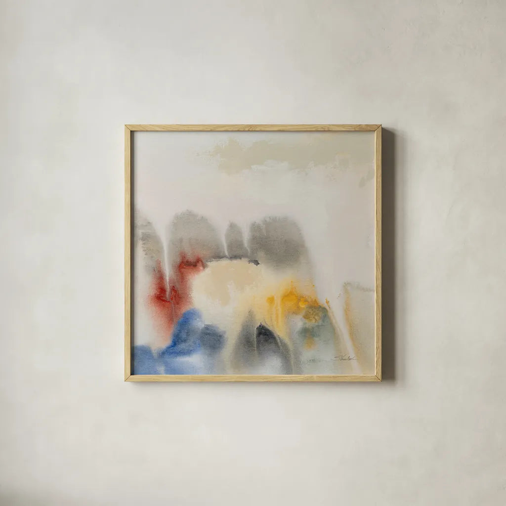 Ancient Ruins I by Silvia Vassileva. Shown in a natural wood glass frame for a timeless modern aesthetic. Available as an archival giclee rolled canvas, fine art paper, or poster print. SKU 87416a.