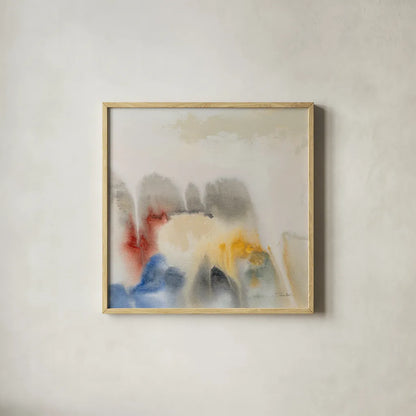 Ancient Ruins I by Silvia Vassileva. Shown in a natural wood glass frame for a timeless modern aesthetic. Available as an archival giclee rolled canvas, fine art paper, or poster print. SKU 87416a.
