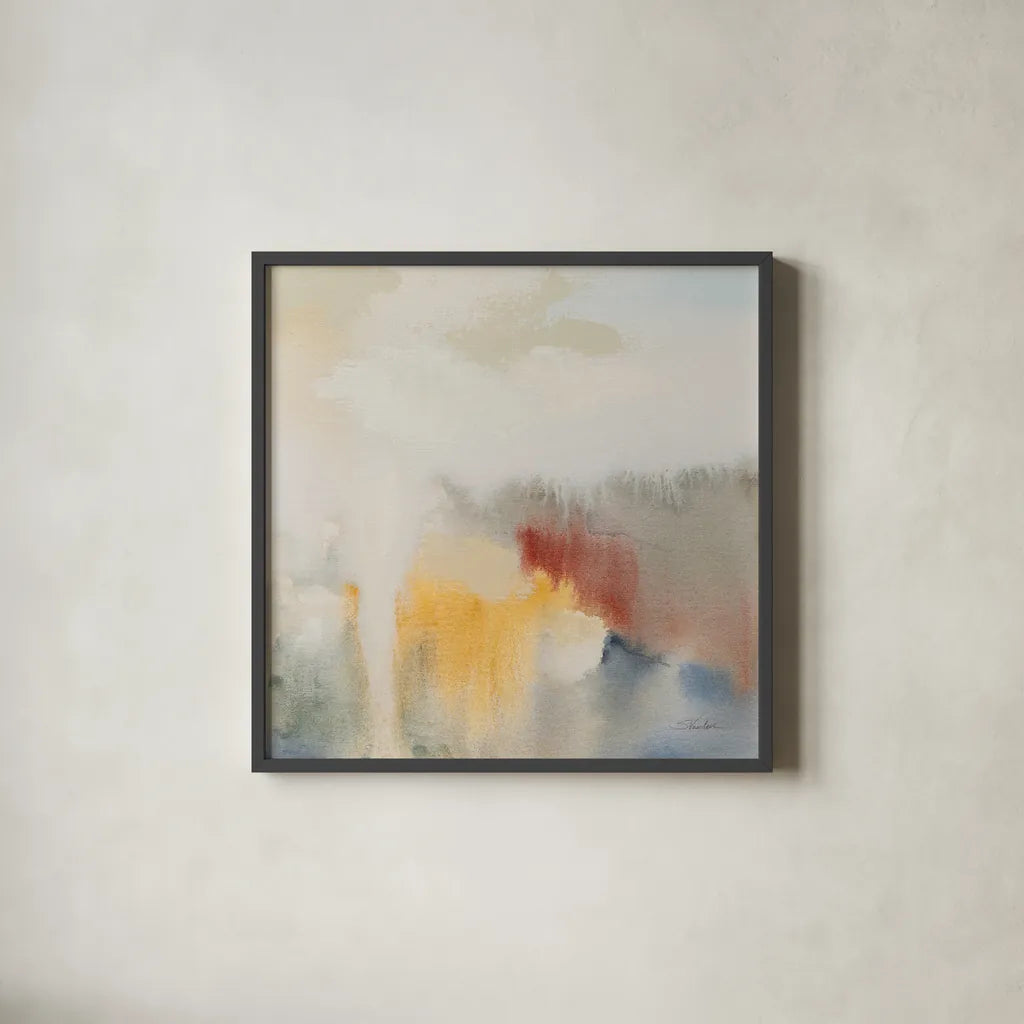 Ancient Ruins II by Silvia Vassileva. Shown in a sleek black glass frame for a contemporary gallery look. Available as an archival giclee rolled canvas, fine art paper, or poster print. SKU 87417a.