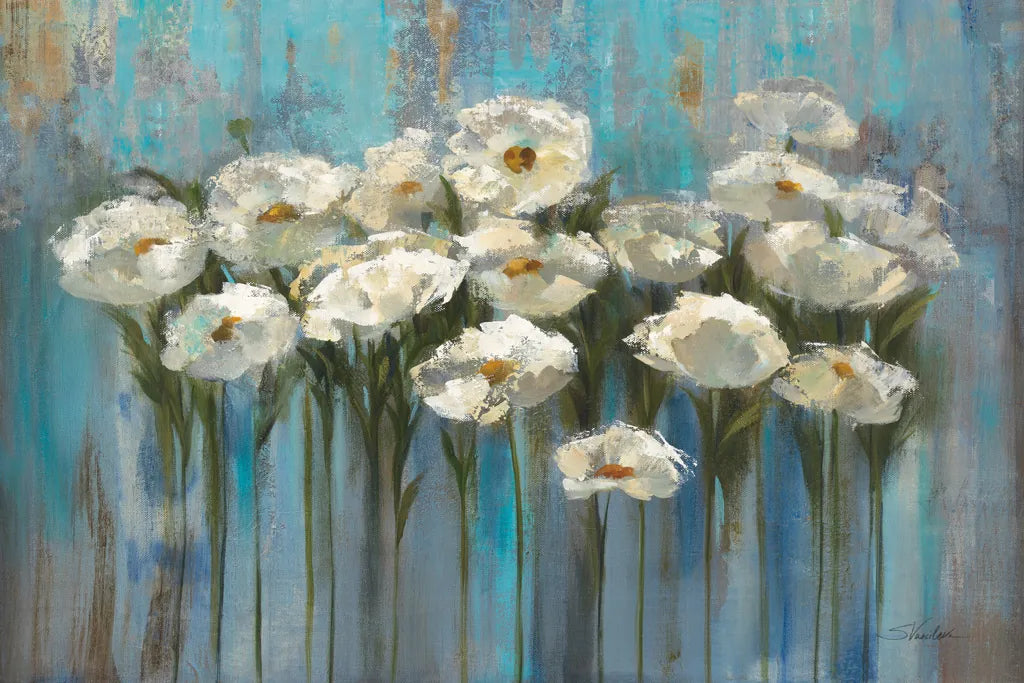 Anemones by the Lake by Silvia Vassileva. SKU 1117i. Archival Giclee Fine art print for wall decor.