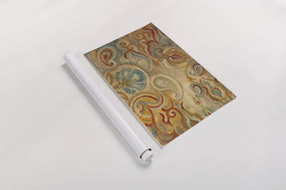 Antique Paisley by Silvia Vassileva. shown as a rolled paper print. Available as archival giclee rolled canvas, fine art paper, or poster print. SKU 23756i.