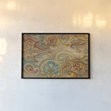 Antique Paisley by Silvia Vassileva. shown as a paper print in a black flame. Available as a archival giclee rolled canvas, fine art paper, or poster print. SKU 23756i.