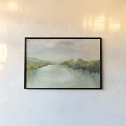 April River by Silvia Vassileva. shown as a paper print in a black flame. Available as a archival giclee rolled canvas, fine art paper, or poster print. SKU 70140i.