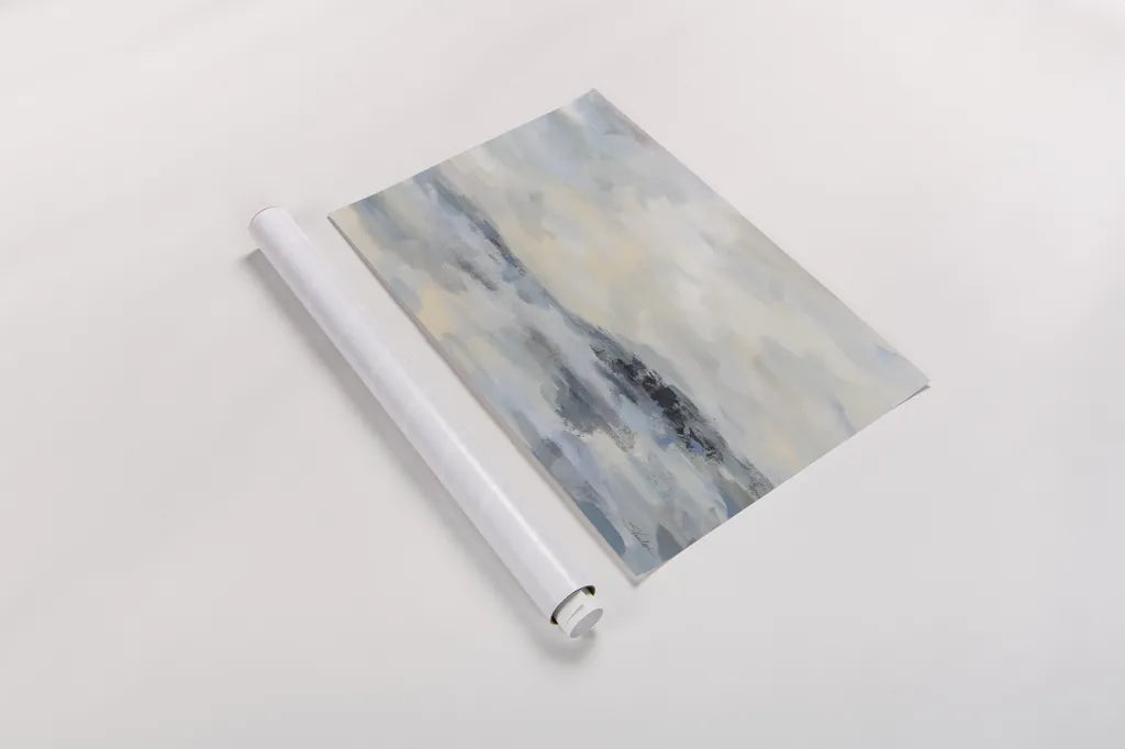 Aquamarine Waves by Silvia Vassileva. shown as a rolled paper print. Available as archival giclee rolled canvas, fine art paper, or poster print. SKU 99708i.