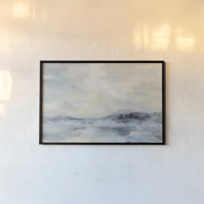 Aquamarine Waves by Silvia Vassileva. shown as a paper print in a black flame. Available as a archival giclee rolled canvas, fine art paper, or poster print. SKU 99708i.