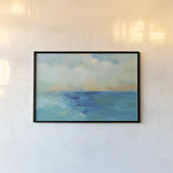Aquarelle Sea by Silvia Vassileva. shown as a paper print in a black flame. Available as a archival giclee rolled canvas, fine art paper, or poster print. SKU 79888i.