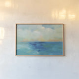 Aquarelle Sea by Silvia Vassileva. shown as a paper print in a natural frame. Available as a archival giclee rolled canvas, fine art paper, or poster print. SKU 79888i.