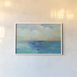 Aquarelle Sea by Silvia Vassileva. shown as a paper print in a white frame. Available as a archival giclee rolled canvas, fine art paper, or poster print. SKU 79888i.
