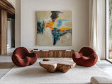 Aqueduct by Silvia Vassileva. Shown as extra-large giant wall art in a modern living room. Available as an archival giclee rolled canvas, fine art paper, or poster print. SKU 79891a.