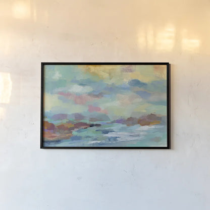 Archipelago Crop by Silvia Vassileva. shown as a paper print in a black flame. Available as a archival giclee rolled canvas, fine art paper, or poster print. SKU 21878i.