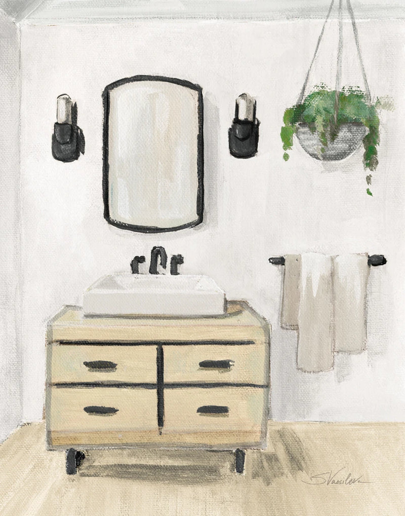 Attic Bathroom I Blonde by Silvia Vassileva