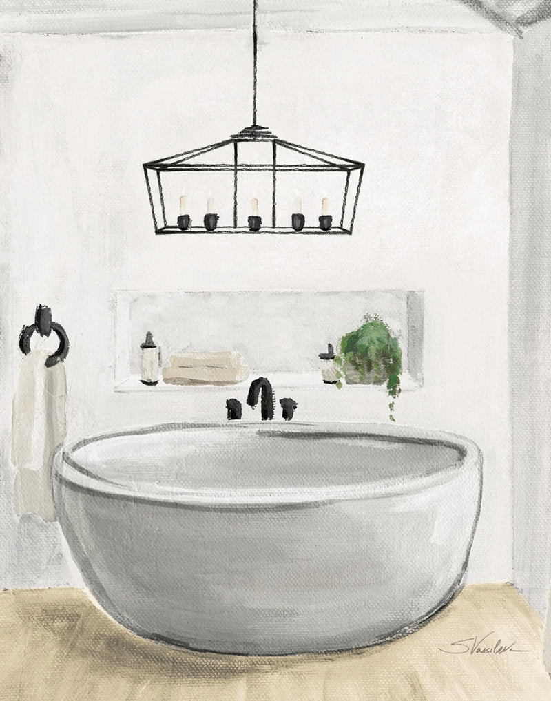 Attic Bathroom II Blonde by Silvia Vassileva