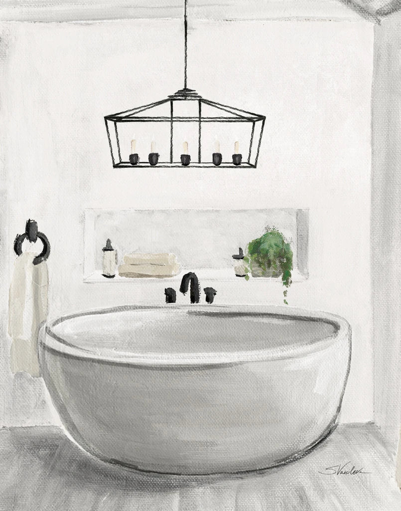 Attic Bathroom II Light Crop by Silvia Vassileva