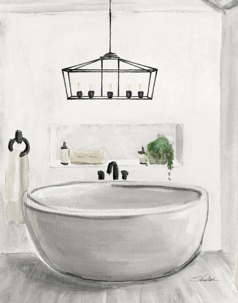 Attic Bathroom II Light Crop by Silvia Vassileva