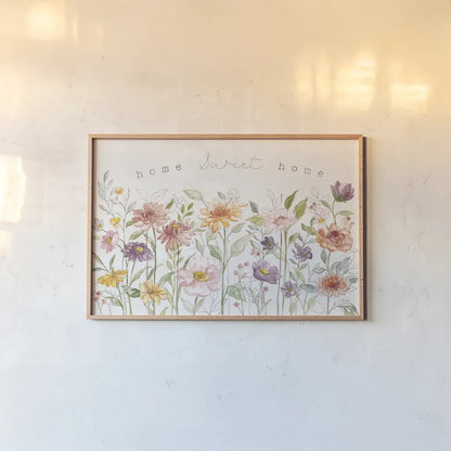 August Blooms I by Silvia Vassileva. shown as a paper print in a natural frame. Available as a archival giclee rolled canvas, fine art paper, or poster print. SKU 76226i.