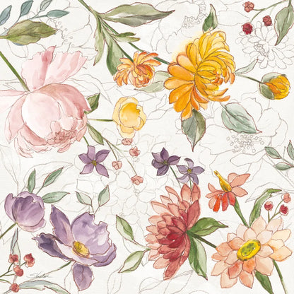 August Blooms V by Silvia Vassileva. SKU 76230a. Archival Giclee Fine art print for wall decor.