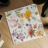 August Blooms V by Silvia Vassileva. Shown as a detailed flat fine art print, highlighting archival giclee quality. Available as an archival giclee rolled canvas, fine art paper, or poster print. SKU 76230a.