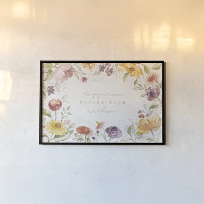 August Blooms VII by Silvia Vassileva. shown as a paper print in a black flame. Available as a archival giclee rolled canvas, fine art paper, or poster print. SKU 76232i.