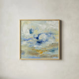 August Morning by Silvia Vassileva. Shown in a natural wood glass frame for a timeless modern aesthetic. Available as an archival giclee rolled canvas, fine art paper, or poster print. SKU 46904a.